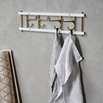 Colgador Dekorativ de 4 ganchos Maxi 4 - blanco-latón - Essem Design