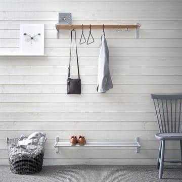 Estante perchero o zapatero Nostalgi  - roble, aluminio - Essem Design