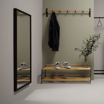 Estante perchero o zapatero Nostalgi  - roble, negro - Essem Design