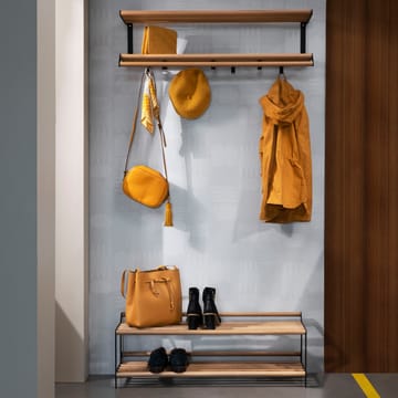 Estante perchero Tamburin 60 cm - roble-negro - Essem Design