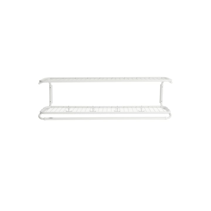 Estante sombrerero Classic 650 - Blanco/blanco, 2 niveles, 100 cm - Essem Design