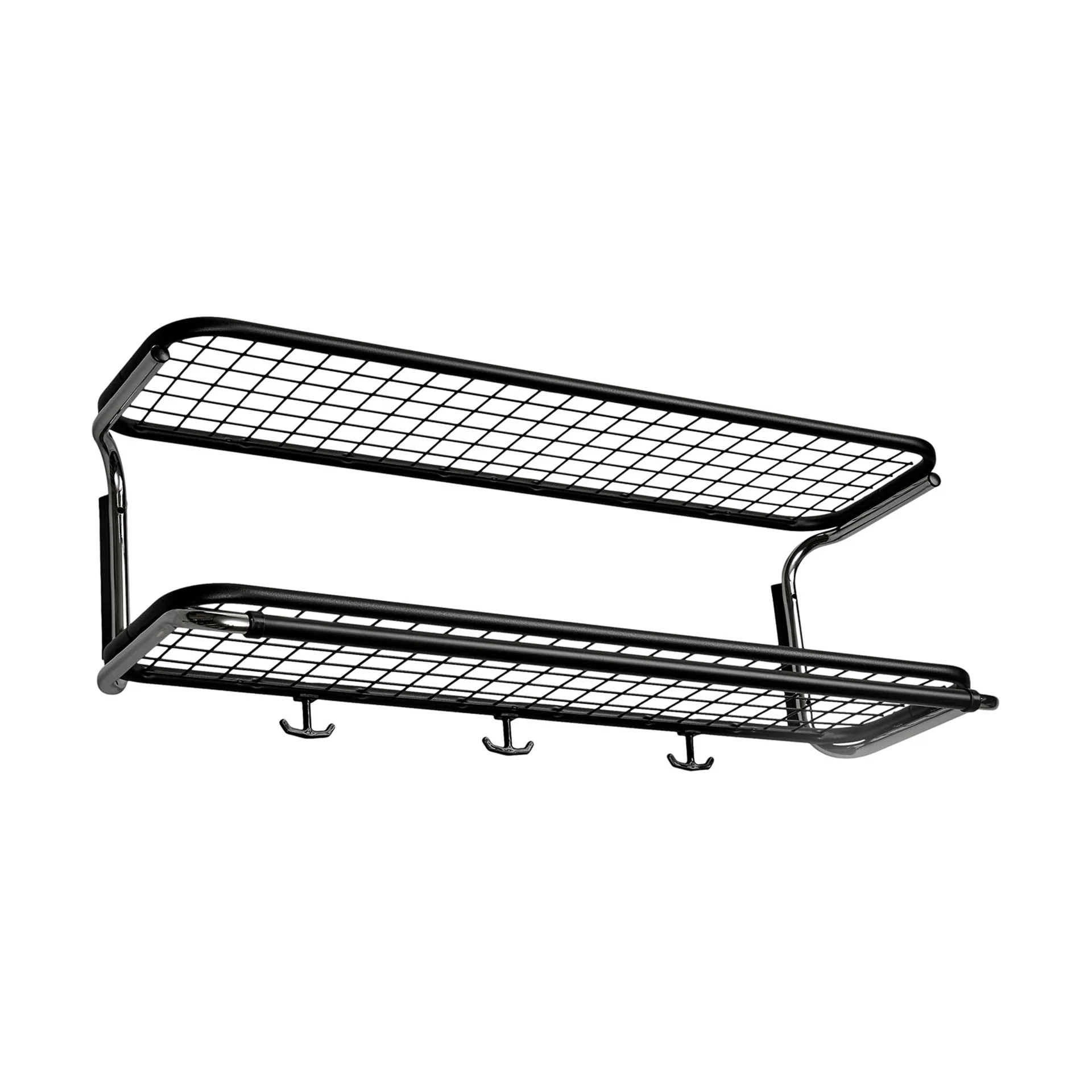Estante sombrerero Classic 650, Negro/cromo, 2 niveles, 110 cm Essem Design