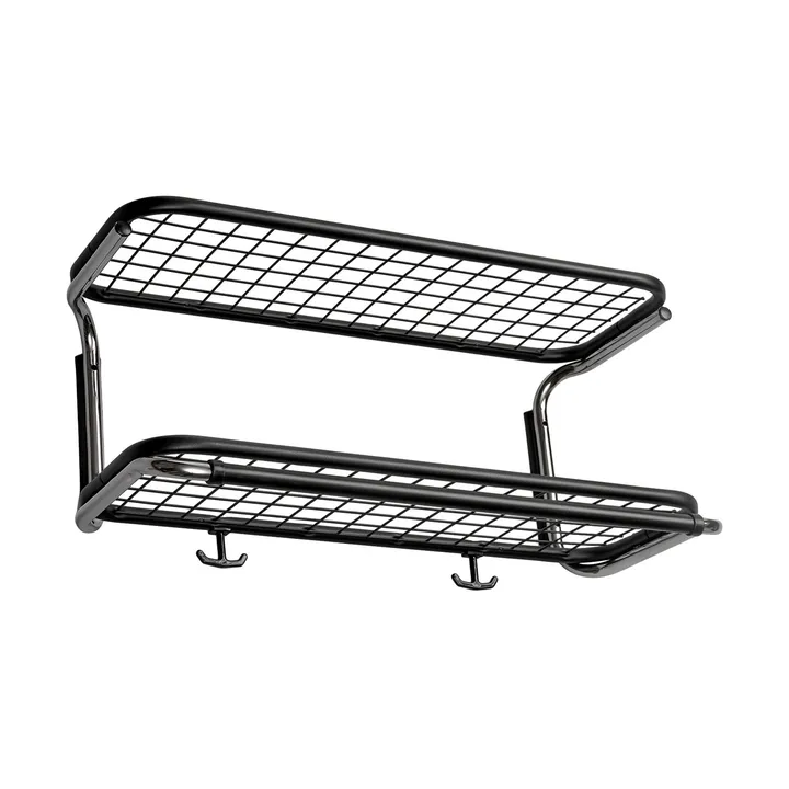 Estante sombrerero Classic 650 - Negro/cromo, 2 niveles, 60 cm - Essem Design