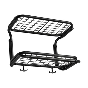 Estante sombrerero Classic 650 - Negro/negro, 2 niveles, 40 cm - Essem Design