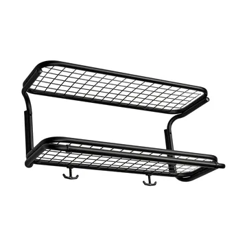 Estante sombrerero Classic 650 - Negro/negro, 2 niveles, 50 cm - Essem Design