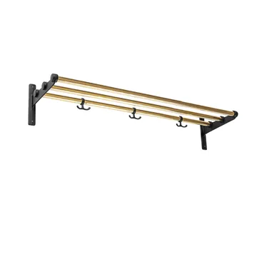 Estante sombrerero o zapatero Nostalgi - Latón, base negra - Essem Design