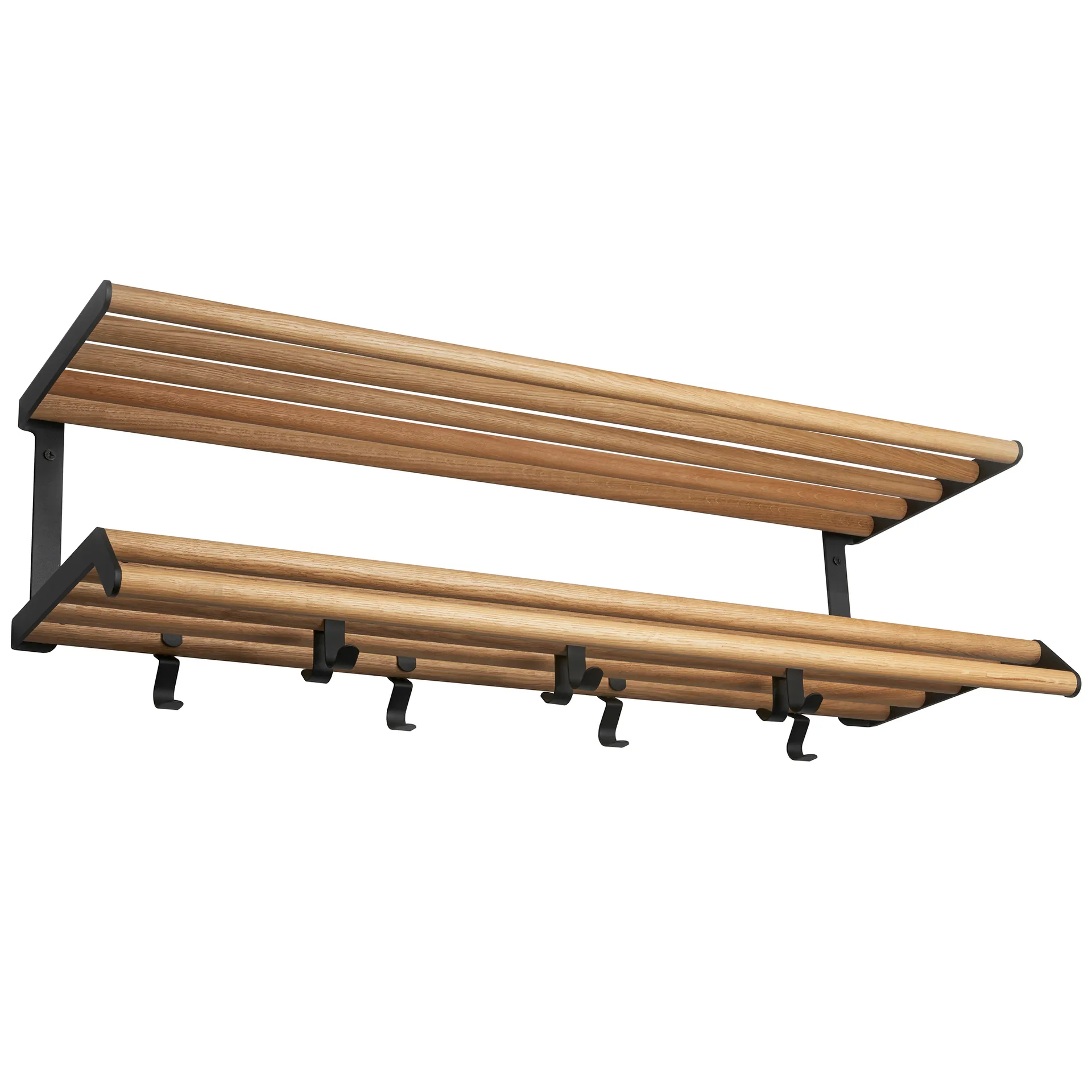 Estante sombrerero Tamburin 100 cm, Roble-negro Essem Design