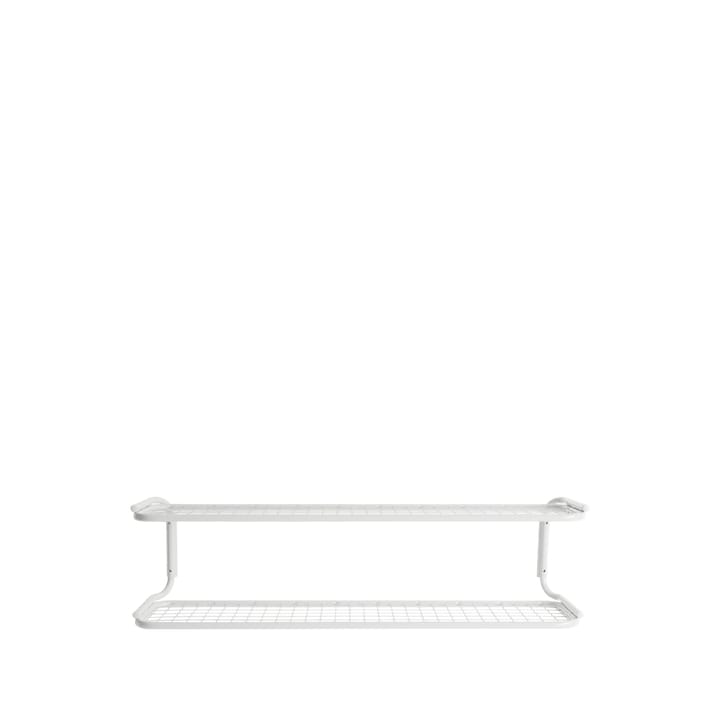 Estante zapatero Classic 650 - Blanco/blanco, 2 niveles, 100 cm - Essem Design