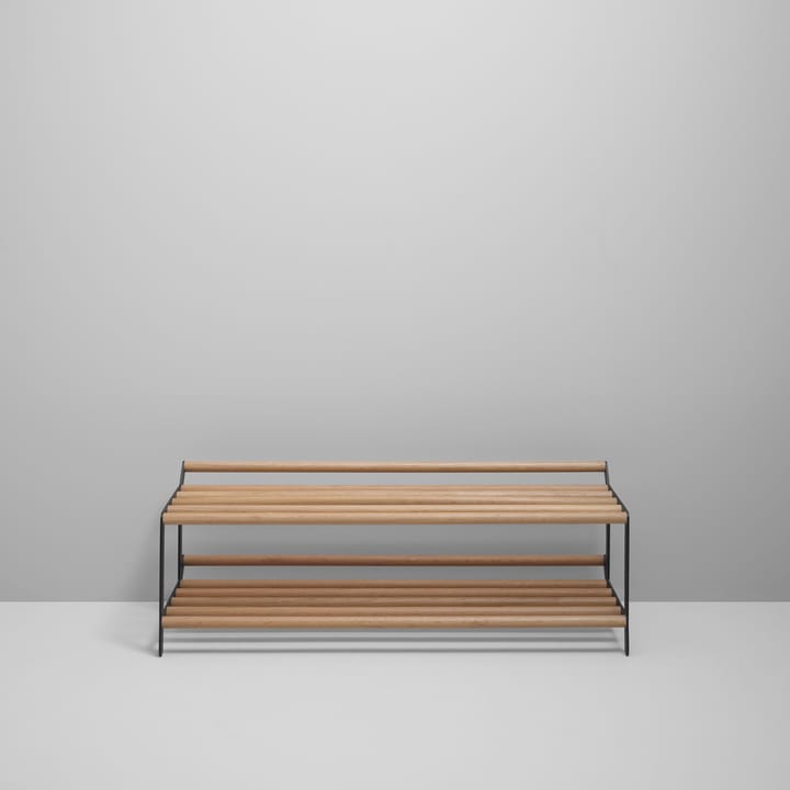 Estante zapatero Tamburin 100 cm, Roble-negro Essem Design