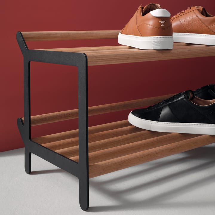 Estante zapatero Tamburin 100 cm, Roble-negro Essem Design