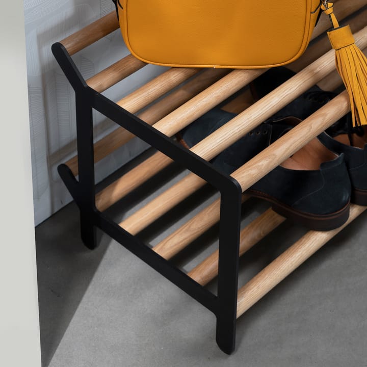 Estante zapatero Tamburin 100 cm, Roble-negro Essem Design
