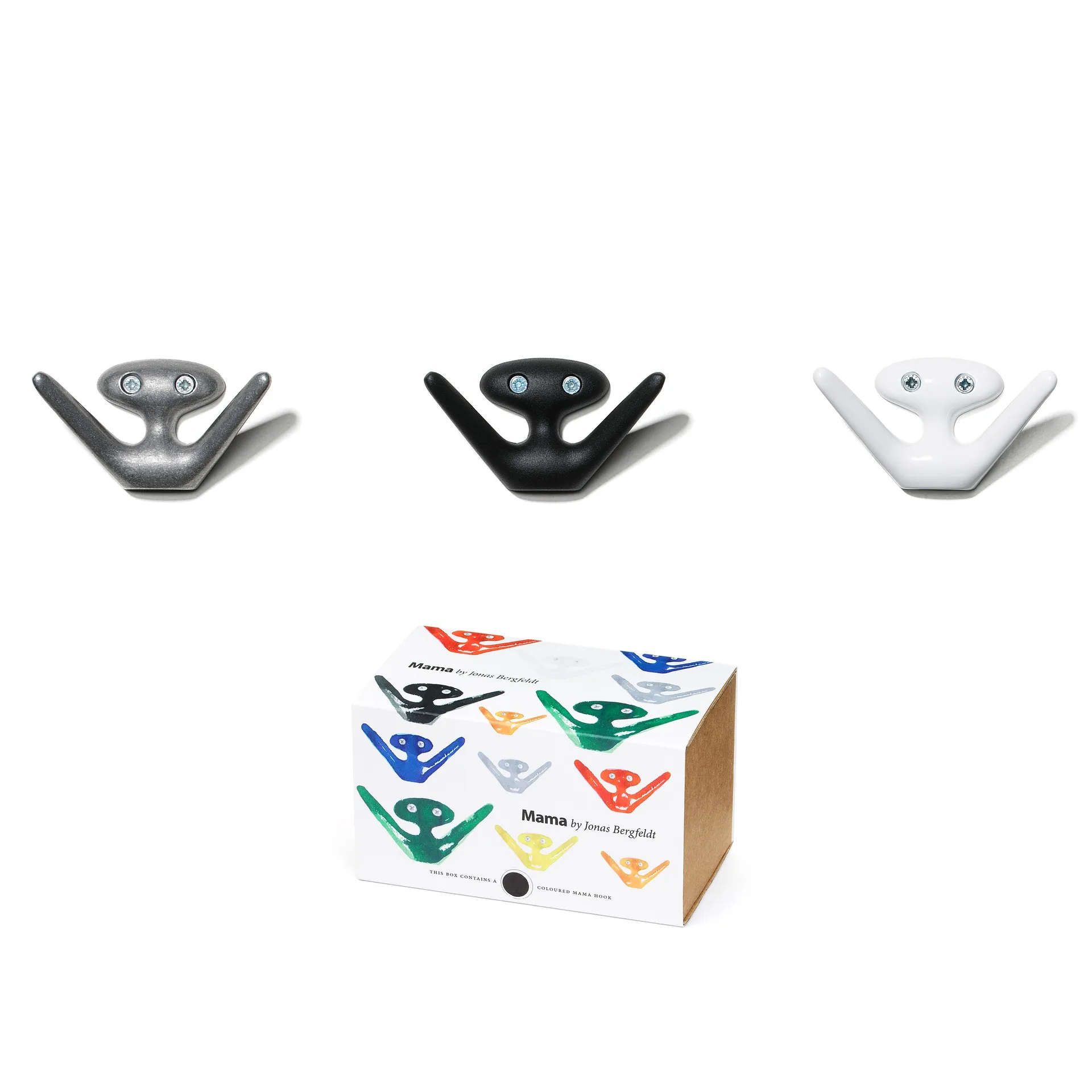 Gancho de pared Mama, aluminio Essem Design