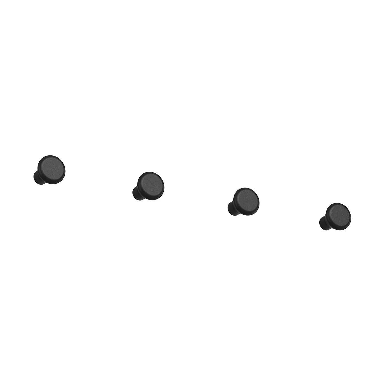 Gancho pequeño Classic 4-pack, Negro Essem Design