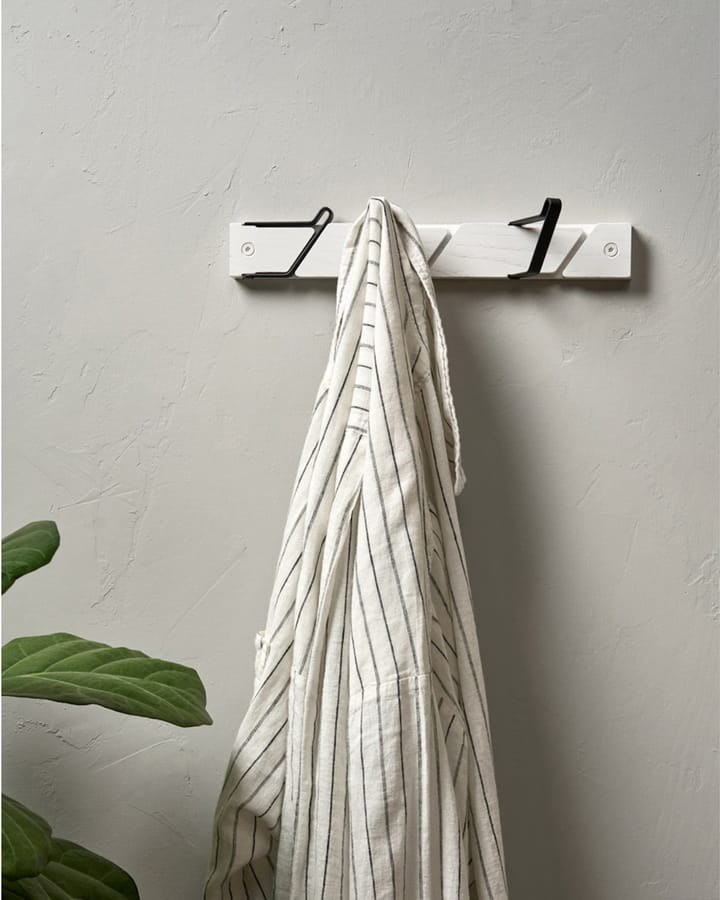 Perchero con ganchos Tamburin 31,5 cm, Blanco-negro Essem Design