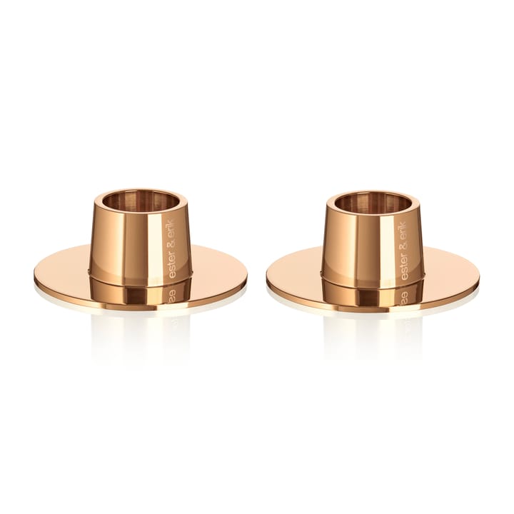 2 Candelabros ester & erik brillante - Oro rosa - Ester & erik