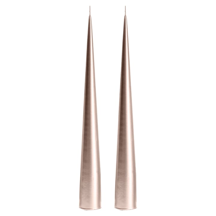 2 Velas cono ester & erik 34 cm metálica - Champagne 94 - Ester & erik