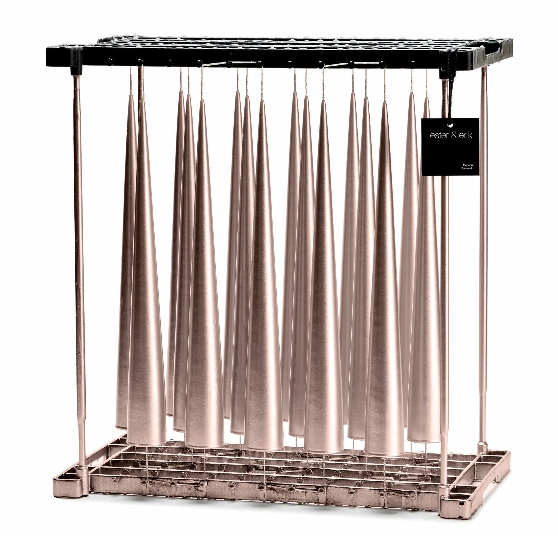 2 Velas cono ester & erik 34 cm metálica, Champagne 94 ester & erik