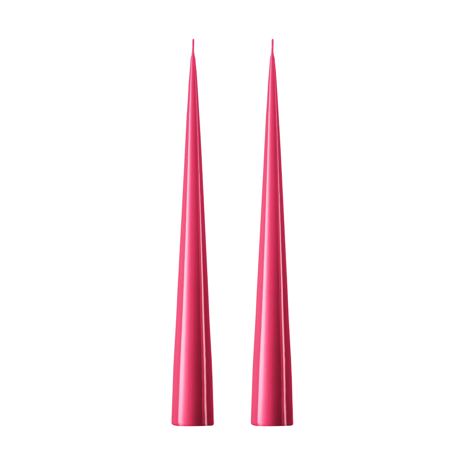 2 Velas ester & erik 37 cm lacado, Deep pink 41/2 ester & erik