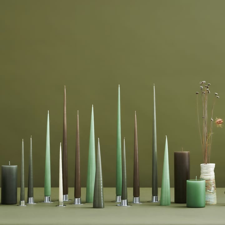 2 Velas ester & erik 37 cm lacado, Green soil 70 ester & erik