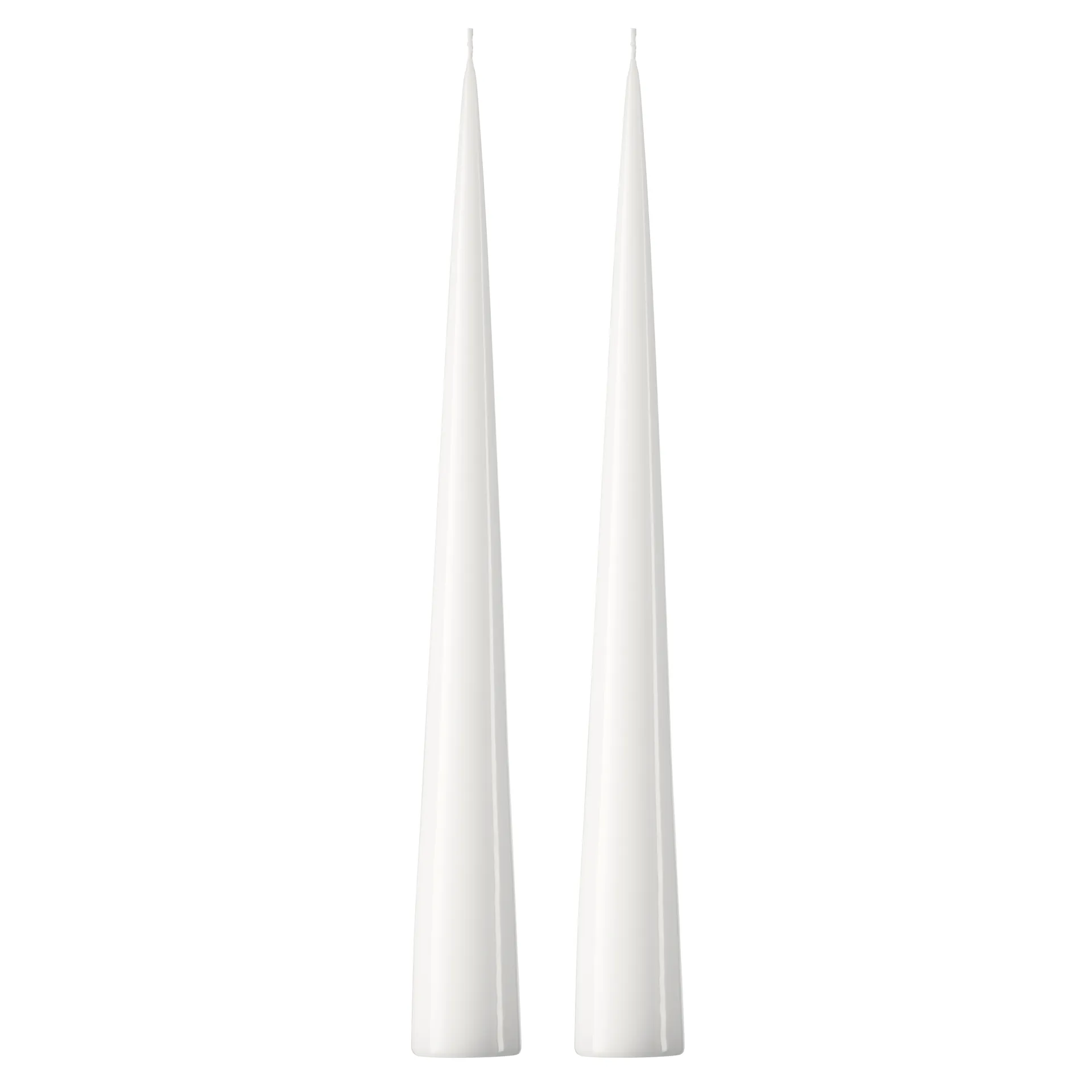 2 Velas ester & erik 37 cm lacado, Pure white 31 ester & erik