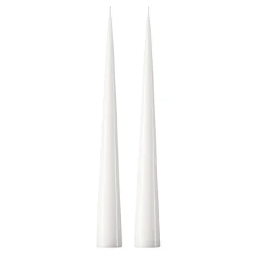 2 Velas ester & erik 37 cm lacado - Pure white 31 - ester & erik