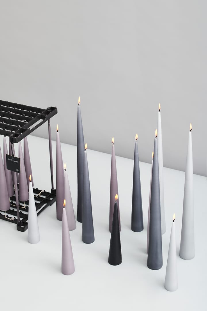2 Velas ester & erik 37 cm mate, Dark slate 74 ester & erik