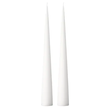 2 Velas ester & erik 37 cm mate - Pure white 31 - ester & erik