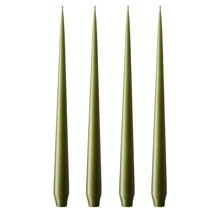 4 Velas ester & erik 32 cm verde oliva - mate - ester & erik