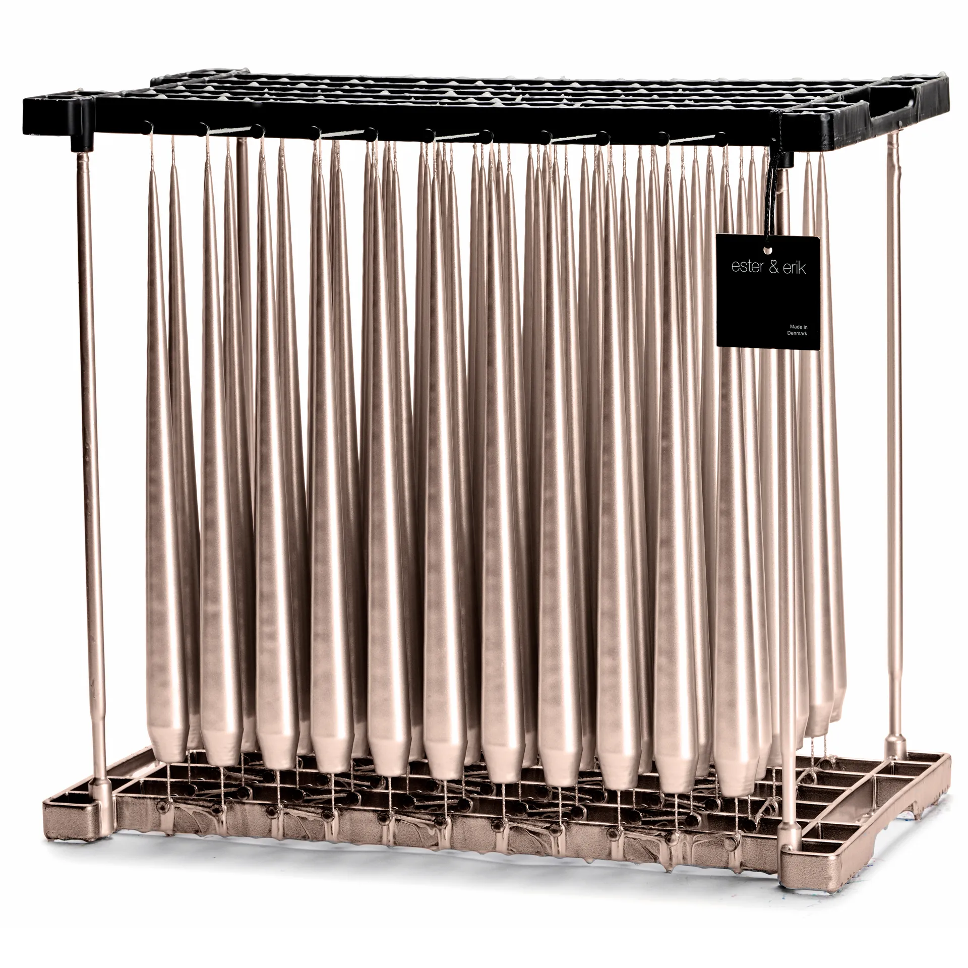 4 Velas ester & erik 42 cm metalico, Champagne ester & erik