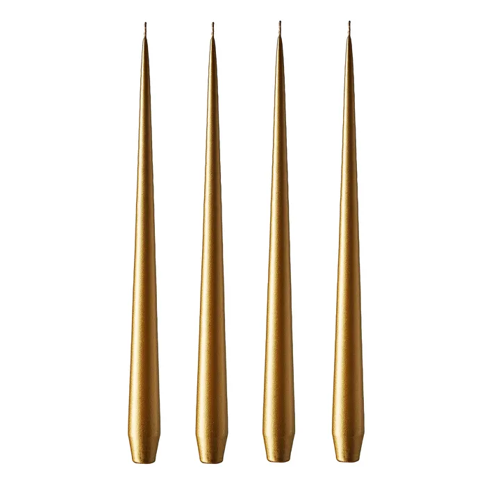 4 Velas ester & erik 42 cm metalico - Gold - ester & erik