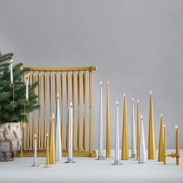 4 Velas ester & erik 42 cm metalico - Gold - ester & erik