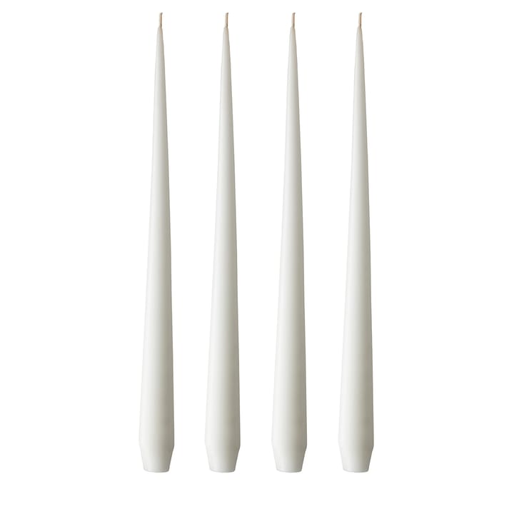 4 Velas ester & erik 42 cm pure white - mate - Ester & erik