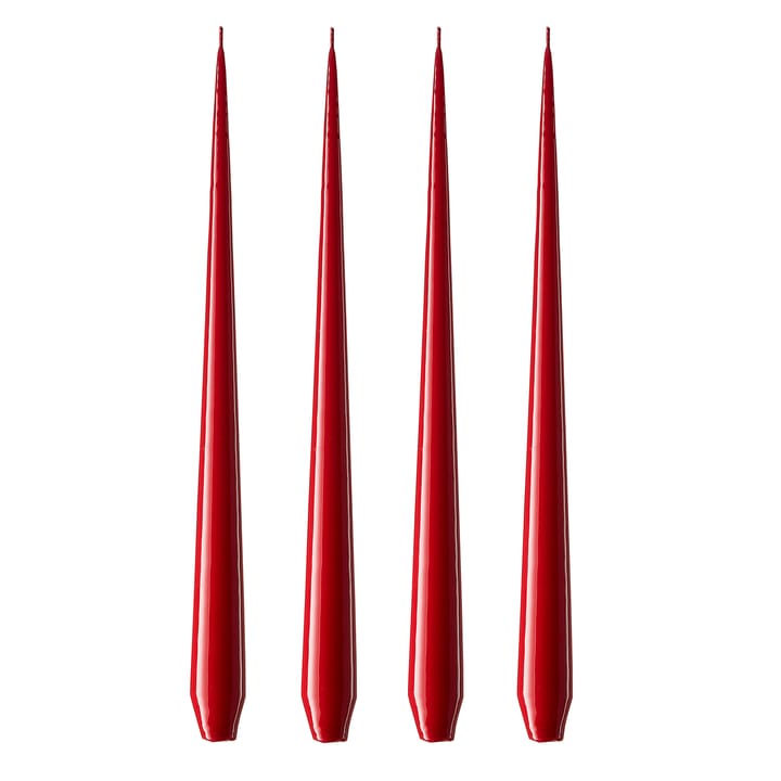 4 Velas ester & erik 42 cm rojo oscuro - lacado - ester & erik