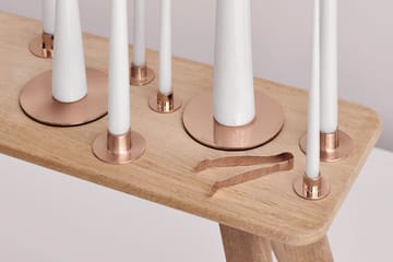 ester & erik 2 Candelabros mate - oro rosa - ester & erik