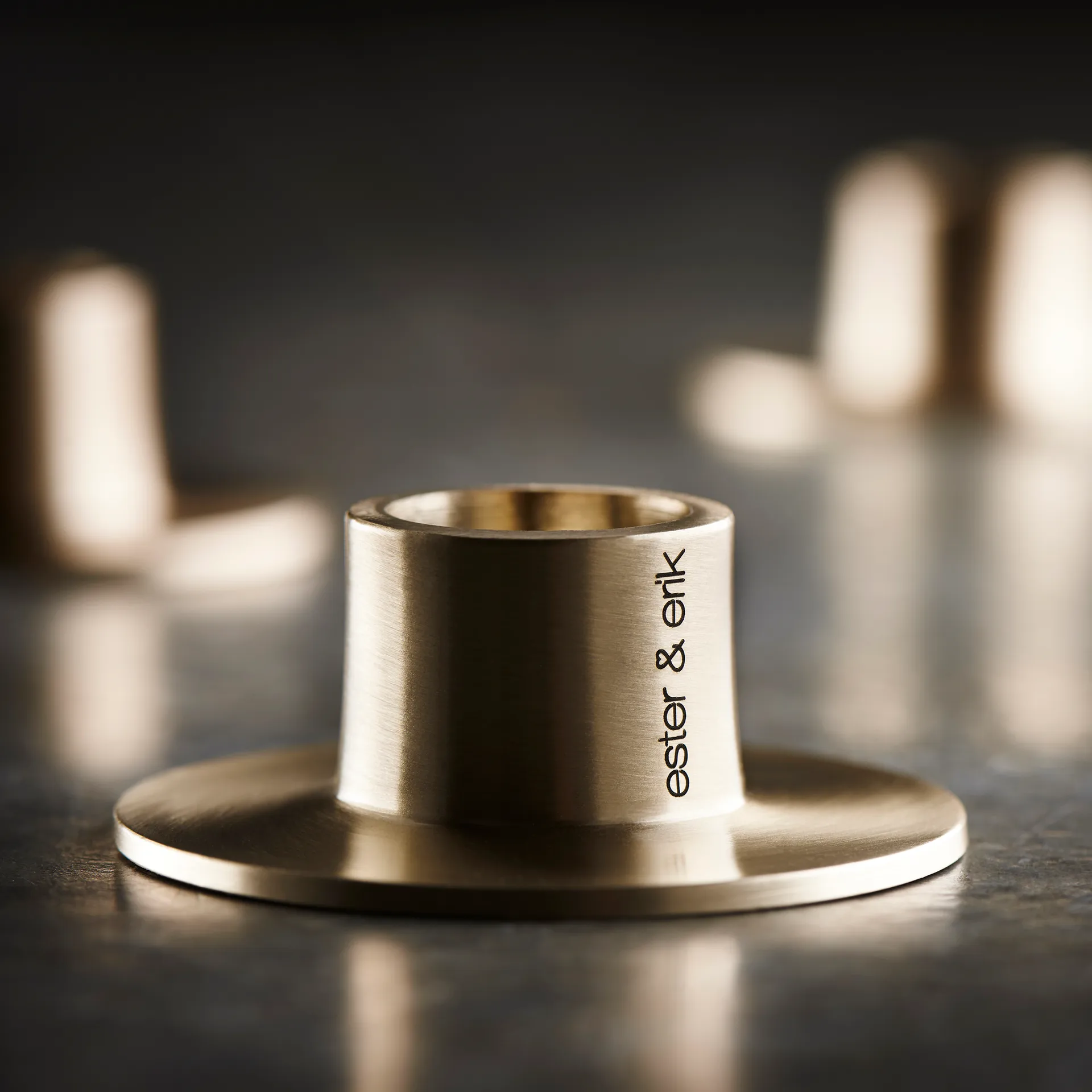 ester & erik 2 Candelabros mate, Oro ester & erik