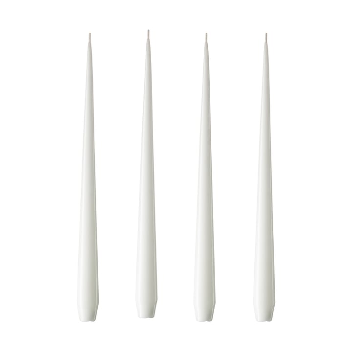 ester & erik 4 Velas lacadas - pure white, 32 cm - Ester & erik