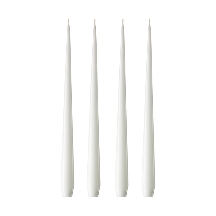 ester & erik 4 Velas lacadas - pure white, 42 cm - Ester & erik