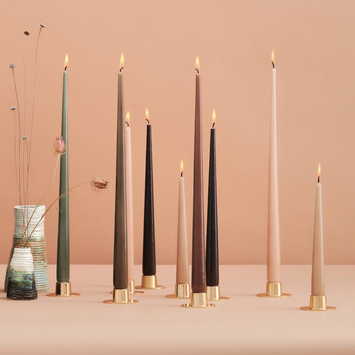 ester & erik 4 Velas lacadas, raw black, 42 cm ester & erik