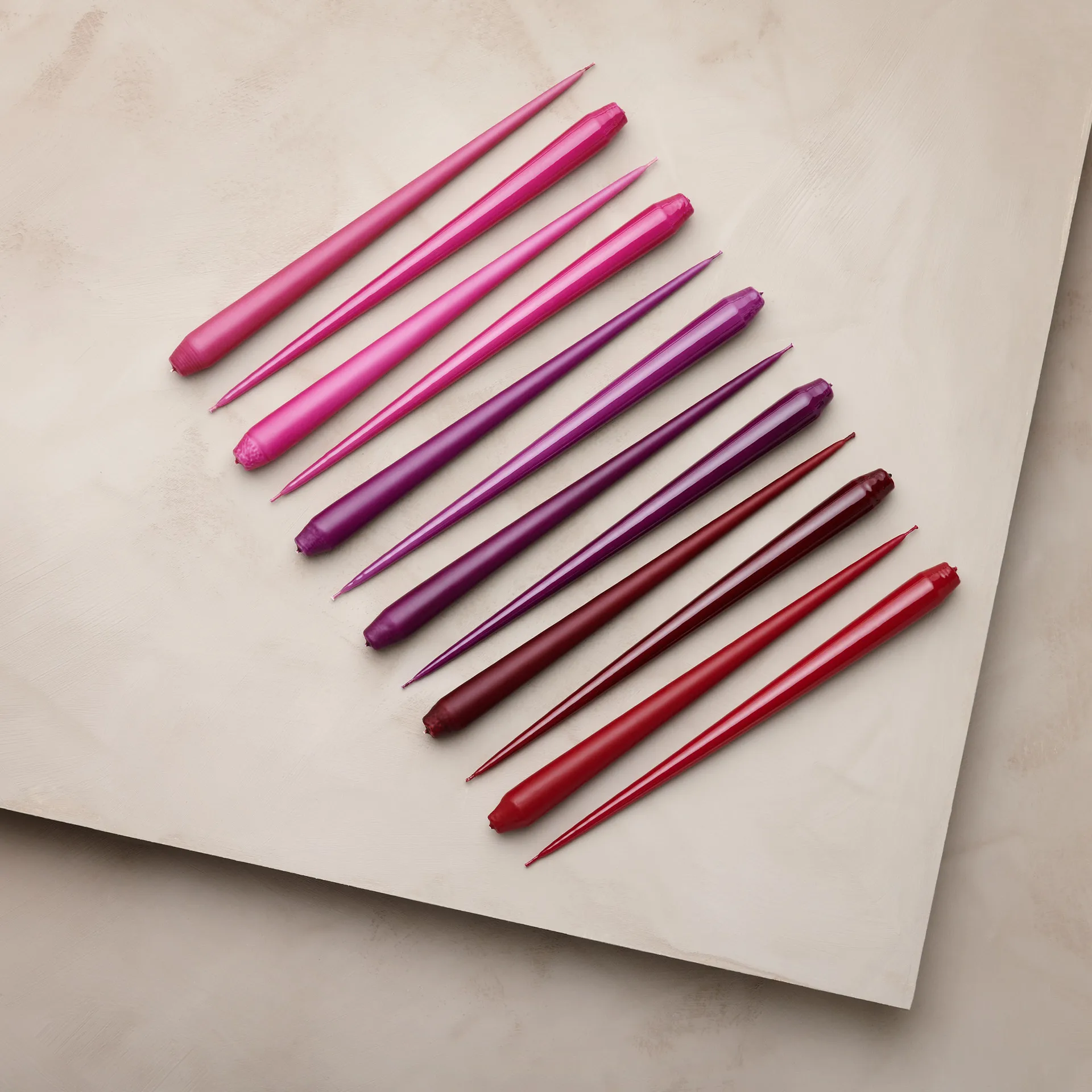 ester & erik 4 Velas lacadas, Wine, 32 cm ester & erik