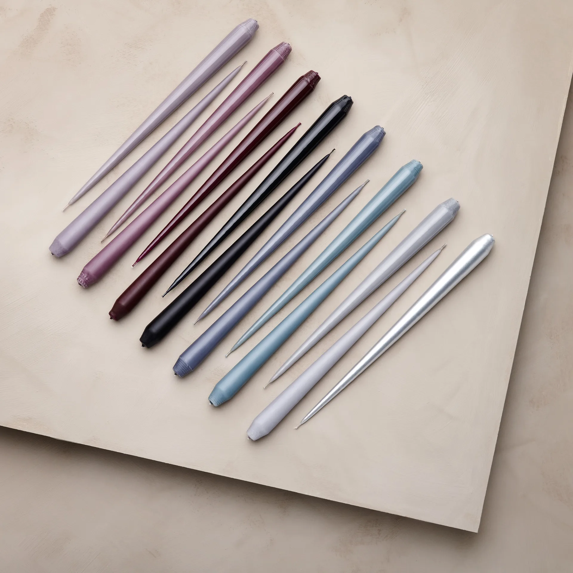 ester & erik 4 Velas mate, concrete, 32 cm ester & erik