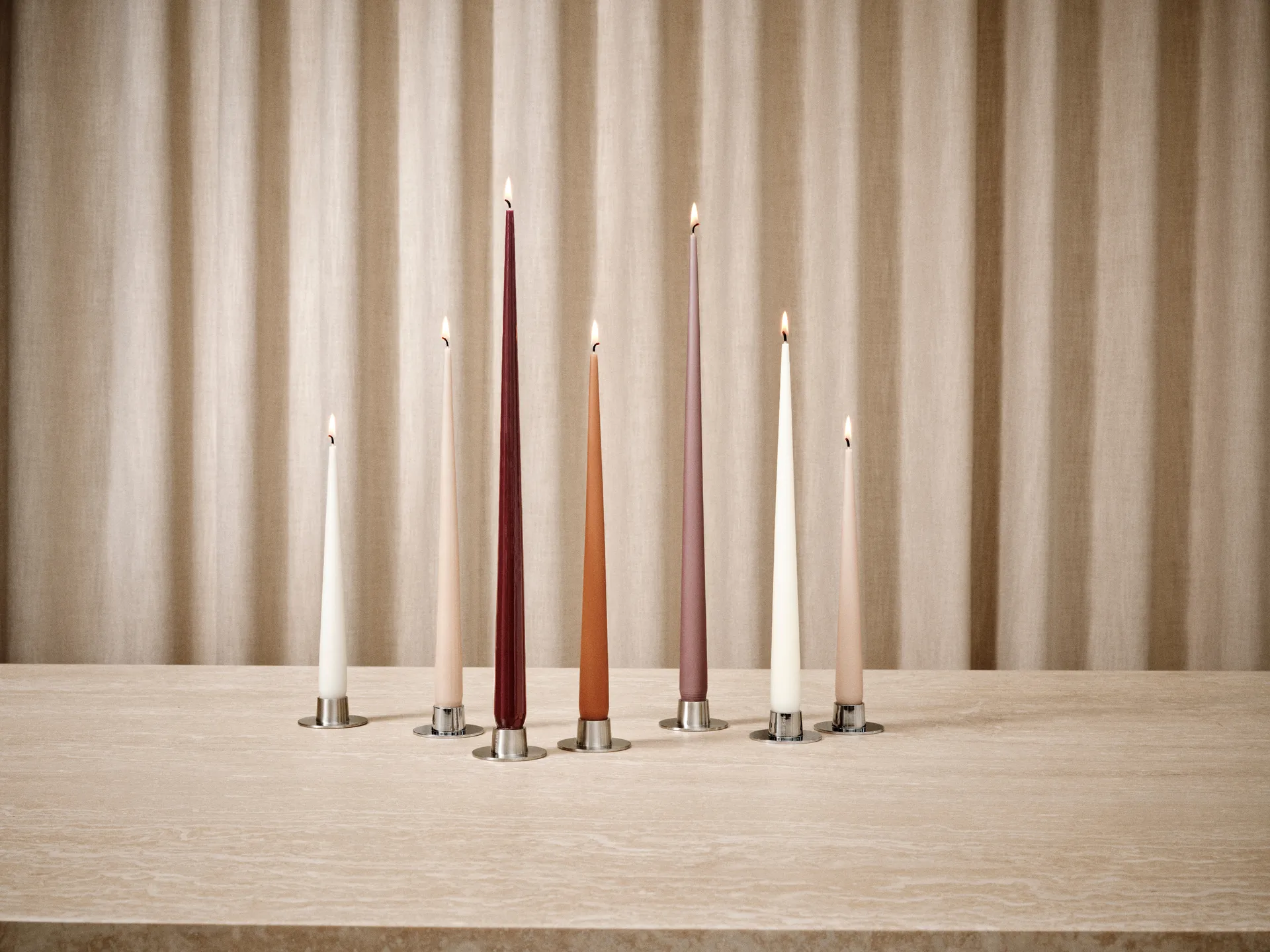 ester & erik 4 Velas mate, Winter rose 84, 42 cm ester & erik