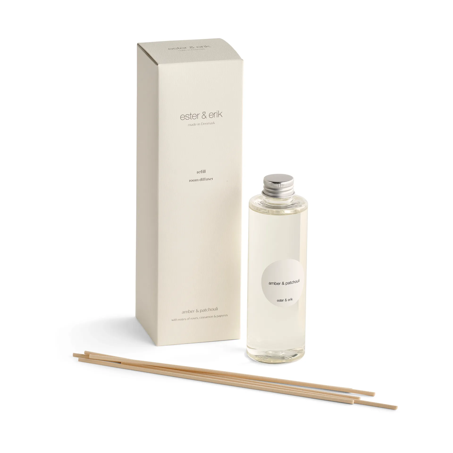 Recarga para difusor con varillas ester & erik, Amber & patchouli ester & erik