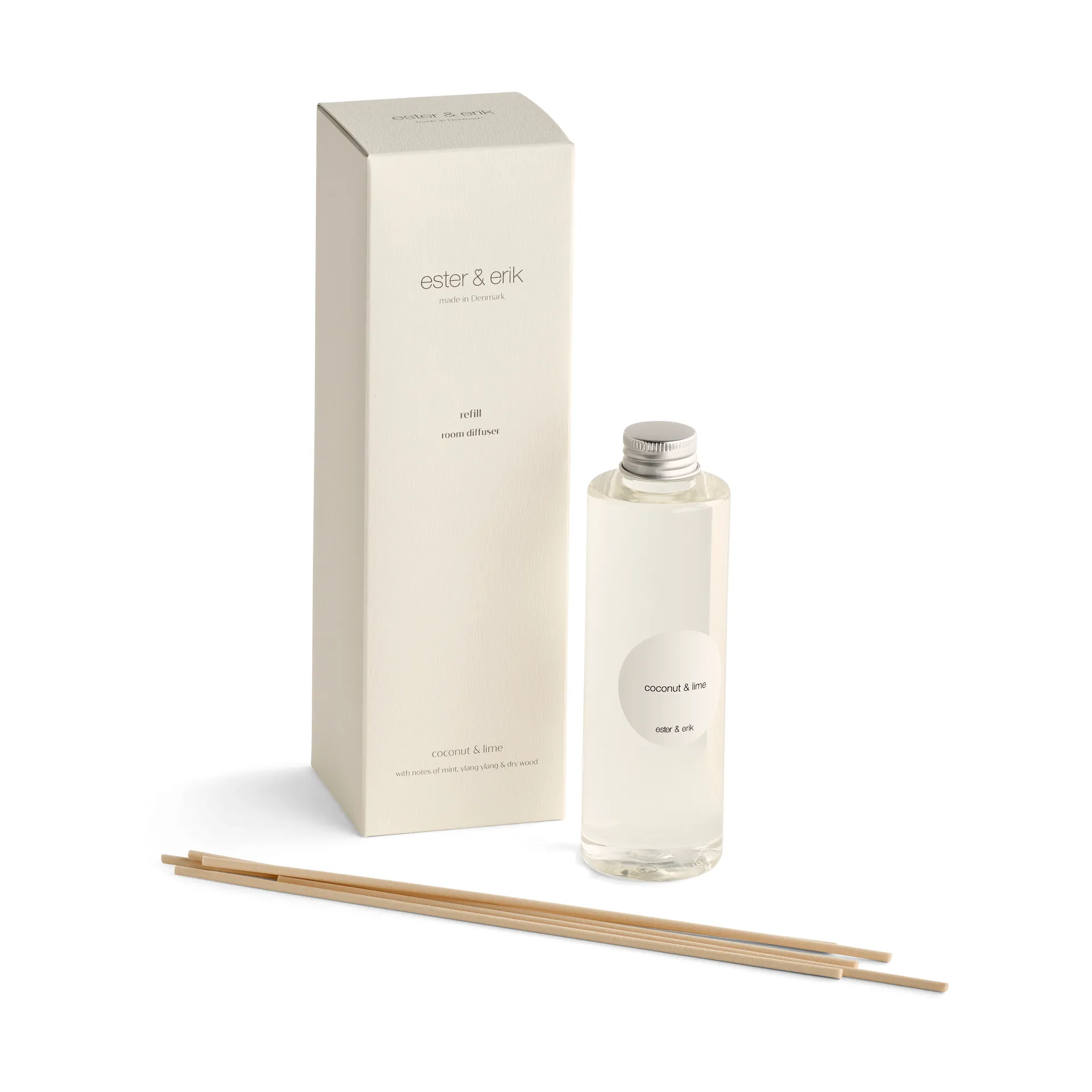 Recarga para difusor con varillas ester & erik, Coconut & lime ester & erik