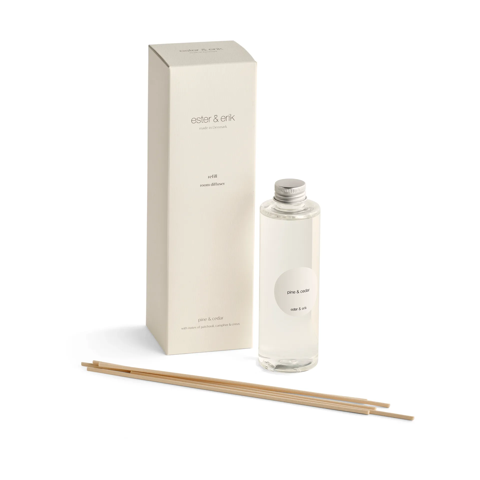 Recarga para difusor con varillas ester & erik, Pine & cedar ester & erik