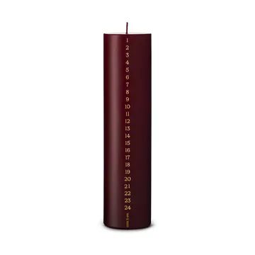 Vela de calendario ester & erik 25 cm - 44/2 deep wine - ester & erik