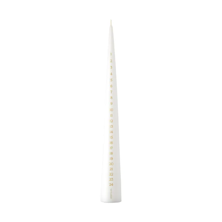Vela de calendario ester & erik 37 cm - 31 pure white - ester & erik
