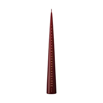 Vela de calendario ester & erik 37 cm - 44/2 deep wine - ester & erik