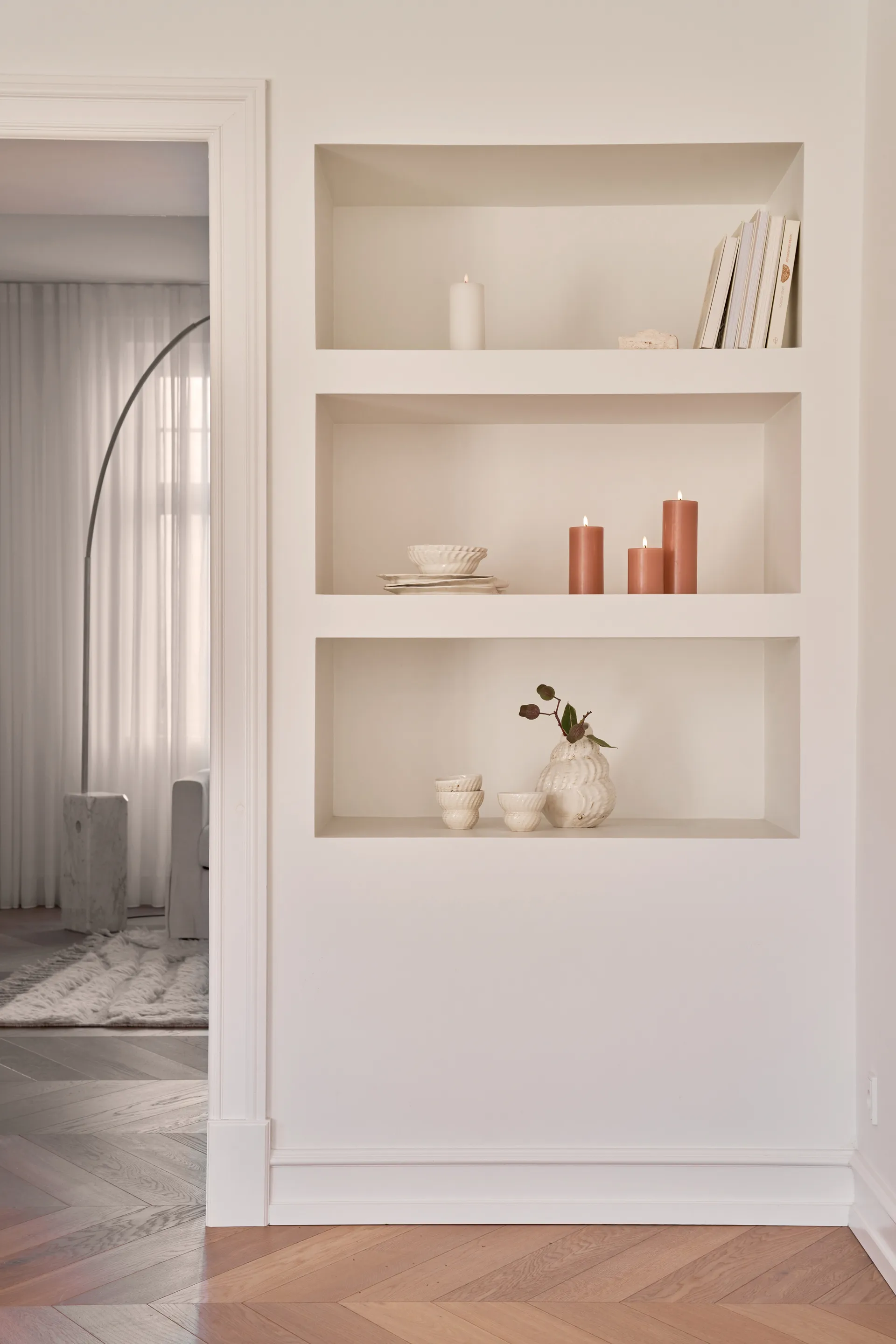 Vela LED ester & erik, 20 Rosy caramel, 20 cm ester & erik