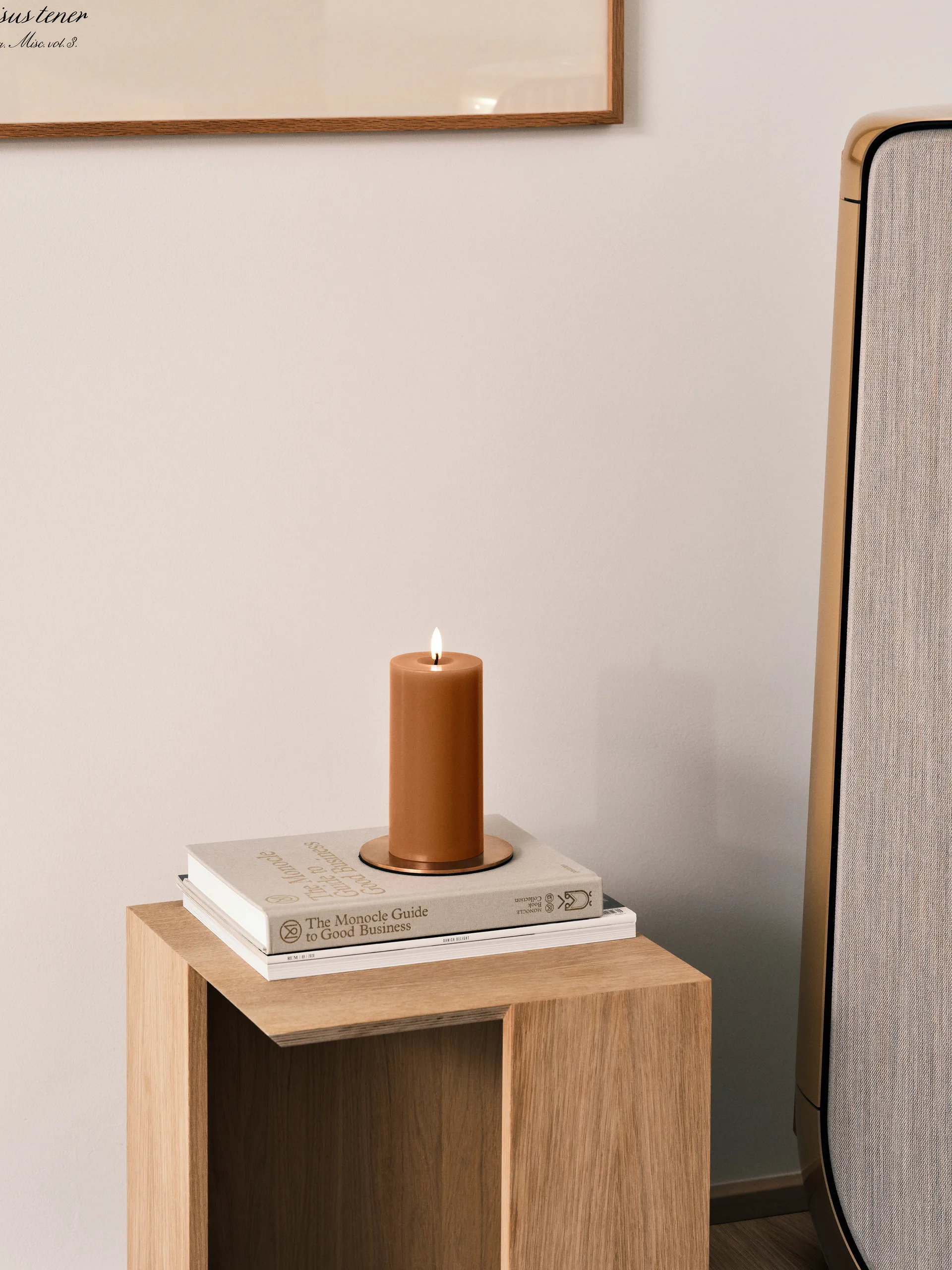 Vela LED ester & erik, 23 Raw Toffee, 15 cm ester & erik