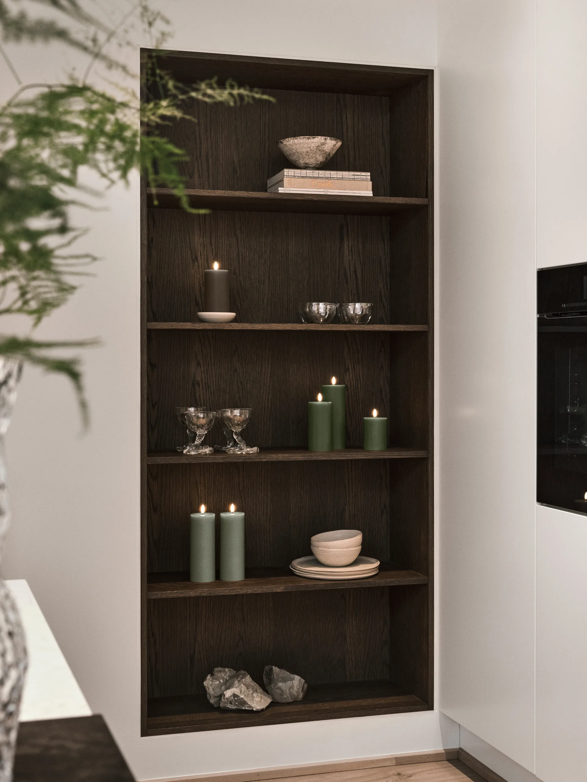 Vela LED ester & erik, 70 Green Soil, 20 cm ester & erik